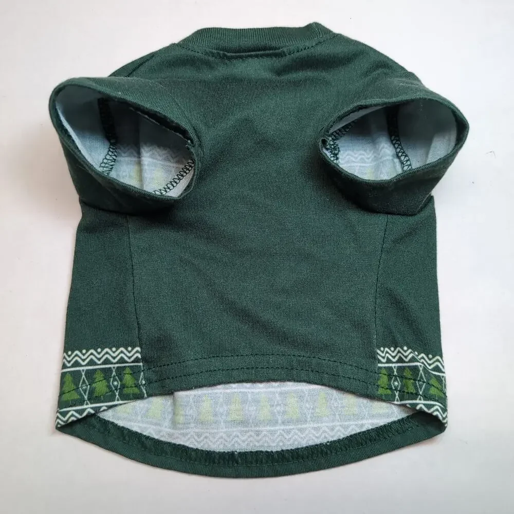 Star Wars Christmas Grogu Baby Yoda Mandalorian Size S Pet Dog T-Shirt Green